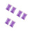6 Pcs Colored Glass Stone Decorative Sand Purple 500g 6