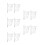 10Sets Lightweight Transparent Triangle Ruler Set for Geometric Tasks 5