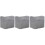 3Pcs Universal Grey Sewing Machine Covers with Waterproof Protection 4