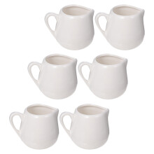 24Pcs White Ceramic Kitchen Sauce Jugs Milk Storage Containers