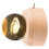 2Pcs USB Luminous Crystal Ball Music Box Light Brown Table Decor 7