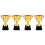 4Pièces Trophées Petits Récompense Décoration Enfants 3