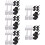 100Pcs Professional Archery Nails Multi-Purpose Colorful Fixed Pins 10