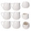 24Pcs White Ceramic Kitchen Sauce Jugs Milk Storage Containers 8