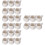 24Pcs White Ceramic Kitchen Sauce Jugs Milk Storage Containers 6