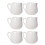 24Pcs White Ceramic Kitchen Sauce Jugs Milk Storage Containers 9