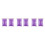 6 Pcs Colored Glass Stone Decorative Sand Purple 500g 4