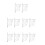 10Sets Lightweight Transparent Triangle Ruler Set for Geometric Tasks 8
