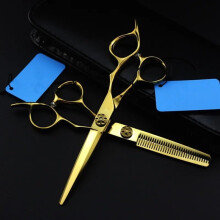 Hair Cutting Scissors 6 Inch Stainless Steel Professional Barber Shears with Ergonomic Comfort Grip
