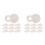 20Pcs White Paper with Cup Heavy Duty 10