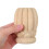 4Pcs Khaki Wood Finials Solid Craft Baluster Spindle for Home Decor 8
