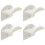 20Pcs Wall Hat Hook White Plastic Hat Rack for Home Use Caps Hangers 1