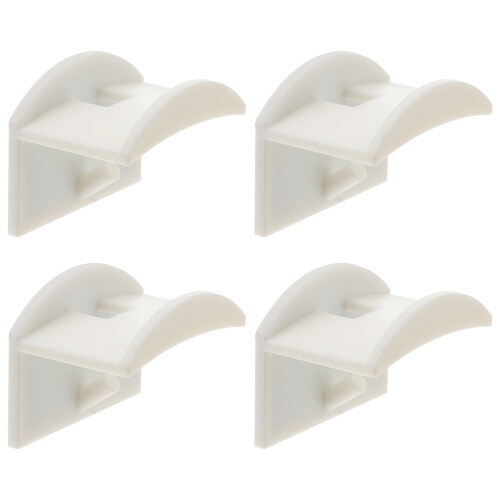 20Pcs Wall Hat Hook White Plastic Hat Rack for Home Use Caps Hangers