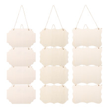 36Pièces Supports Bois Naturel DIY Pour Déco Murale Suspendue
