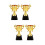 4Pièces Trophées Petits Récompense Décoration Enfants 7