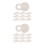 20Pcs White Paper with Cup Heavy Duty 6