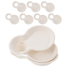 20Pcs White Paper with Cup Heavy Duty