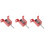 3Pcs Ceiling Mount Spring Vibration Isolator Red Rubber Damping Hanger 5