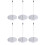 6Pcs Office Use Silver Metal Receipt Spike Bill Holder with Round Base 6