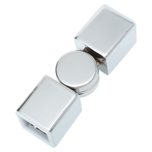 1Pc Silver Hinged Elbow Connector for Heavy Duty Curtain Rods