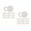 20Pcs White Paper with Cup Heavy Duty 8