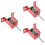 3Pcs Ceiling Mount Spring Vibration Isolator Red Rubber Damping Hanger 7