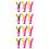 12Pcs Colorful Kick Shuttlecock with High Elastic Rubber Base 5