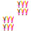 12Pcs Colorful Kick Shuttlecock with High Elastic Rubber Base 3