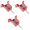 3Pcs Ceiling Mount Spring Vibration Isolator Red Rubber Damping Hanger 4