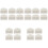 20Pcs Wall Hat Hook White Plastic Hat Rack for Home Use Caps Hangers 3