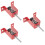 3Pcs Ceiling Mount Spring Vibration Isolator Red Rubber Damping Hanger 8
