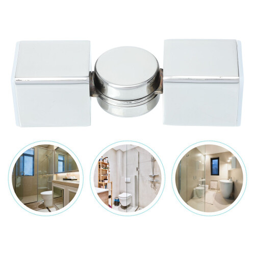 1Pc Silver Hinged Elbow Connector for Heavy Duty Curtain Rods 2