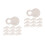 20Pcs White Paper with Cup Heavy Duty 4