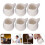 24Pcs White Ceramic Kitchen Sauce Jugs Milk Storage Containers 10