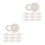 20Pcs White Paper with Cup Heavy Duty 7