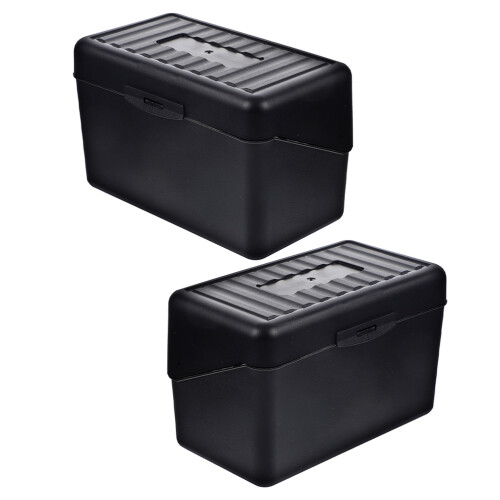 4 Pcs Storage Box Note Pads Business Cards Multifunction Case Plastic