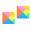 2Sets Educational Tangram Plastic Colored Jigsaw Toys 5