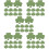 5Sets Green Leaf Paper Cutouts Decorative Wall Art DIY Classroom Decor 7