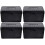 4 Pcs Storage Box Note Pads Business Cards Multifunction Case Plastic 4