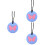 3Pcs Sky-Blue Silicone Baby Teether Sensory Necklace Toy 6