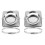 2Sets High Grade Silver Backflow Valve Silent Check Valve for Home Use 2