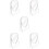 5Pcs White Desktop Makeup Mirrors for Home and Bedroom Use 8
