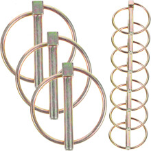 20Pcs Multi-Color Alloy Lynch Pins with Rings for Heavy Duty Machines