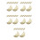 40Pcs Beige Ceramic Cutlery Rest Chopstick Holder for Dining Table 9