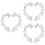 3Pairs Leaf Ear Clips Durable Non-Piercing Ear Accessories 5