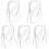 5Pcs White Desktop Makeup Mirrors for Home and Bedroom Use 4
