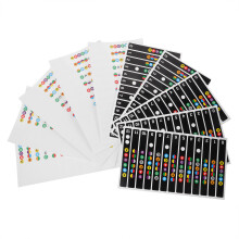 40Pcs Premium Guitar Fretboard Note Stickers Removable Colorful Decals