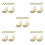 40Pcs Beige Ceramic Cutlery Rest Chopstick Holder for Dining Table 4