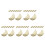 40Pcs Beige Ceramic Cutlery Rest Chopstick Holder for Dining Table 5