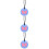 3Pcs Sky-Blue Silicone Baby Teether Sensory Necklace Toy 8